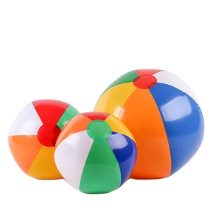 Customizable Logo Eco-friendly PVC Rainbow Inflatable Beach Ball Kids Pool and Water Play Toy Party Decorations