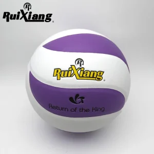 Customizable Size 5 Microfiber Bonded PU Leather Volleyball Durable for Professional Indoor Outdoor Use