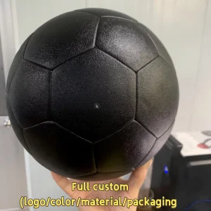 Customizable Size 5 Soccer Ball White Bladder Cloth PU Material for Training Thermo Bonded Custom Branding Production