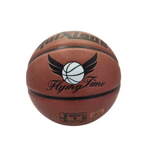 Customizable Size 7 Basketball with Natural Rubber Bladder Durable PU Leather Exclusive Logo Text Icons for Training