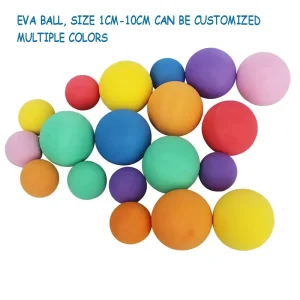 Customizable Size Air Powered Sports Toy High Density Bouncy Soft Foam Eva Ball Safe Kids’ Shooter Ball