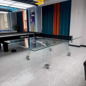 Customizable Tempered Glass Table Tennis Set for Home and Club