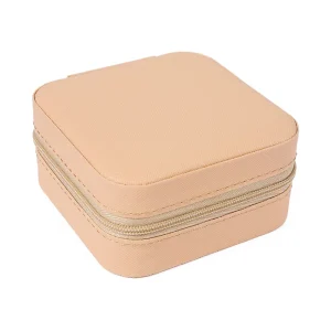 Customizable Zipper Mini Jewelry Box Large Capacity Jewelry Organizer PVC Leather Women’s Bag Accessory Multi Color