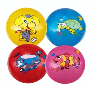 Customization 5 Pcs 9 Inch Good Quality Bouncy Balls Rubber Inflatable PVC Tennis Ball Toys for Kids Ball
