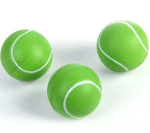 Customize Logo 63mm Diameter Promotional PU Foam Sports Stress Ball PU Tennis Stress Toy