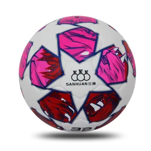 Customize Size 5 PU Thermal Bonded Soccer Ball Indoor Outdoor Football for Training Professional Matching
