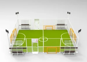 Customize Size Sports Soccer Field Customized Soccer Pitch Multi Functional Football Field Football Cage Indoor Football Court