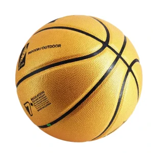 Customize Your Own Logo Durable PU Cover Basketball Butyl Rubber Bladder Size 7 620 650g Weight Golden Ball OEM ODM Brand Model