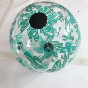 Customized 30 cm Cactus Transparent Inflatable Beach Ball
