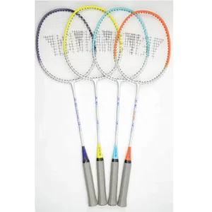 Customized Aluminium+Tempered Steel with T Joint Badminton Rackets Outdoor Sports Beginner Badminton Rackets Low Price