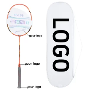 Customized Carbon Fiber Badminton Racket Soft PU Grip Premium Quality Badminton Racquet Sports Gear