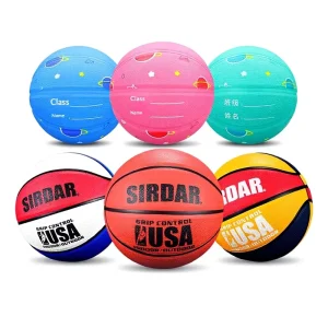 Customized Children’s Basketball for Kindergarten Pupils Men Women Training Sizes No.3-5 Printed Logo Grip Control