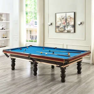 Customized Club Tournament Standard Pool Table Top Grade Slate Solid Wood American Billiards Table