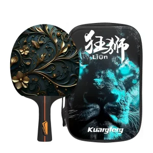 Customized Color Table Tennis Set Custom Rubber Racket with Carbon Fiber Bottom