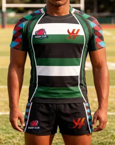 Customized Comfortable Breathable Quick Dry 100% Polyester Rugby Jersey Football Shirt Premium Sportswear Digital Plus Size 3D