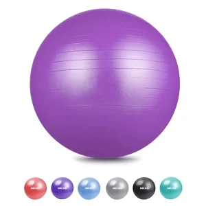 Customized Exercise Custom Logo Colorful Big Yoga Ball Fitness Exercise Pvc 65cm 75Cm 95Cm Pilates Yoga Ball