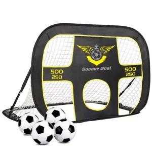 Customized Foldable Football Soccer Goal with Shooting Target for Children Small Goals Football