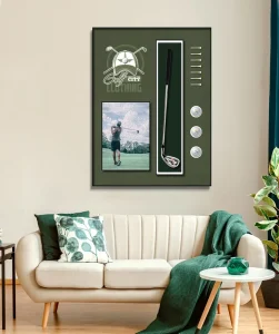 Customized Golf Sports Series Collectible Artwork 3D Wall Decoration Framed Canvas Art Paintings Pictures