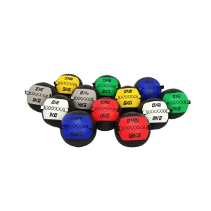 Customized High Quality Color Solid Medicine Ball for Strength Training PU Leather Rubber 2 12KG Weight Options Custom