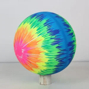 Customized Inflatable 8.5″ 120g Game Ball Bounce Playground Balls Rainbow Colored Rubber Bouncing Balls for Kids
