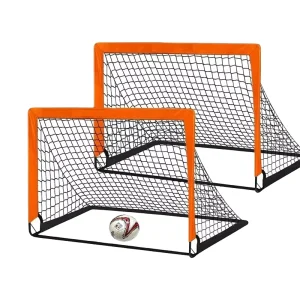 Customized LOGO Size 3 second Storage An Impact Resistant Collapsible Portable Small Football Goal 4*3Ft Soccer Goal Net