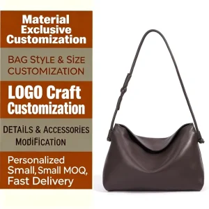 Customized Light Luxury Designer Shoulder Bag High-end Leather Armpit Bag Minimalist Lazy Style Crossbody Bag