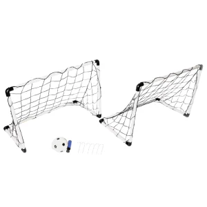 Customized Logo 2 in 1 Football Goal Set with Mini Soccer Goal Ball Soccer Football Door Portable Folding Backyard