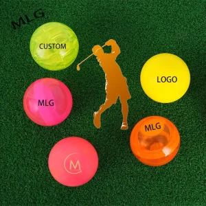 Customized Logo 60mm Great Distance Park Golf Ball with Multiple Colors