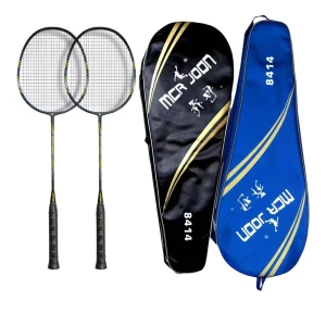 Customized Logo Badminton Racket Economical Aluminum Steel Badminton Bat Complete Sets in Stock