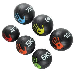 Customized Logo Gym Fitness Rubber Medicine Ball 1-10Kg Bouncing Exercise Ball Manufactured by Gym Medicine Ball
