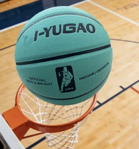Customized Logo PU Leather Cover Basketball Nylon Wound Rubber Bladder Durable 5/7 Multiple Colors Indoor School Training