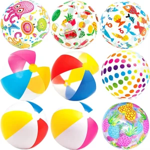 Customized Logo PVC Beach Balls Children Toys Water Games Colorful PVC Inflatable Beach Ball