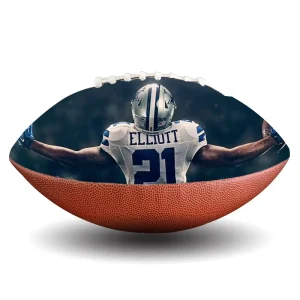 Customized Logo Print Pattern 7 Inch Machine Sewn American Football