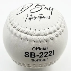 Customized Logo Size Official Softball Cork Center Leather Cover Slow Pitch Softball Ball for Training