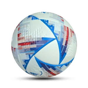 Customized Logo Soccer Ball High Quality PU Leather Durable Indoor and Outdoor Wear Resistant