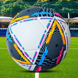 Customized Match Soccer Ball Size 5 Thermal Bonded Machine Stitched PU Leather for Professional Outdoor Games
