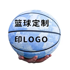 Customized Multi Size Children’s Adult Basketball with Printed Logo PU Cover for Indoor Outdoor Training