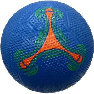 Customized Production Official Size 5/4 Inflatable Rubber Soccer Ball Red Yellow Blue Balls