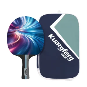Customized Professional 4-Star Ping Pong Racket with Carbon Fiber Bottom Black Table Tennis Racket with Color Options