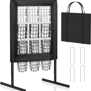 Customized Professional Baseball Softball Training Equipment Polyester Net Metal Frame for Youth Indoor Outdoor Home