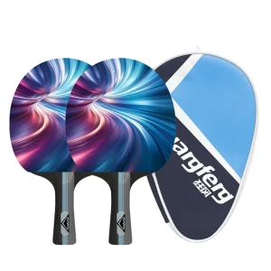 Customized Rubber Table Tennis Racket Sets for Training Schools and Beginner Players with Cover Bag