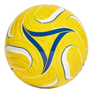 Customized Size 5 PU Leather Thermal Bonded Soccer Ball with Rubber Bladder for Professional Training Outdoor Sports