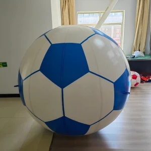 Customized Size Waterproof Oxford PVC Giant Soccer Ball Design Inflatable Floating Football Balloon For Advertising