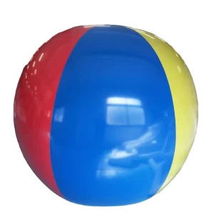Customized logo 80cm Diameter Blue Transparent Inflatable Big Beach Inflatable Ball