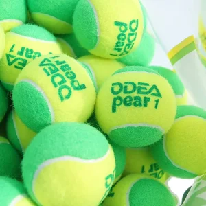 D3 D4 D6 48-Count Tennis Balls Quick Kids Training Balls in Green Orange Red Made of Rubber Diameter 0.75cm Weight 2.6g