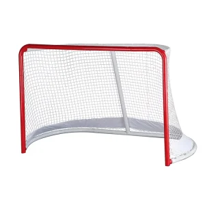 Detachable Equipment Hockey Goal Set with Nettings Polished Steel Posts