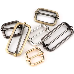 Different Sizes and Colors Iron Tri Slider Buckle for Handbag Safe Feature in Stocks