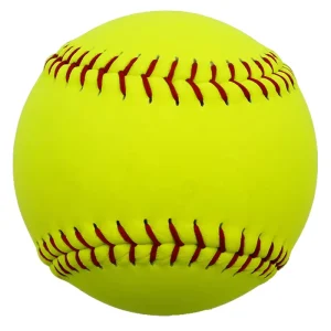 Direct Factory Durable Outdoor Sports Official Yellow Leather Baseball Custom Logo 12 Inch Training Softball