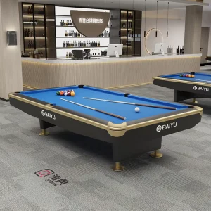 Direct Factory Sale Custom 9ft Solid Oak Wood American Pool Table Snooker & Billiard with Slate Table Top Ball Return Home