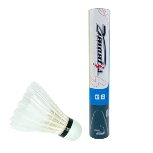 Dmantis G8 Professional Team Natural White Traditional Goose Feather Badminton Shuttlecock Durable Fiber Cork Ball For Training